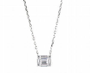 Clear Square Necklace